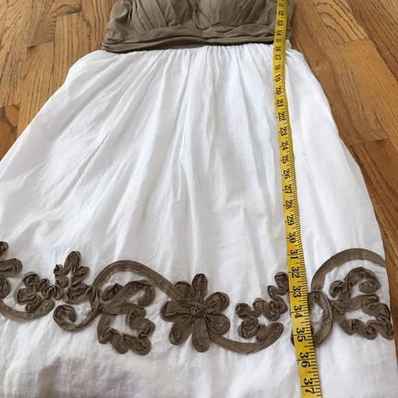 Cold water creek dress brown and cream size 6 - Picture 6 of 9
